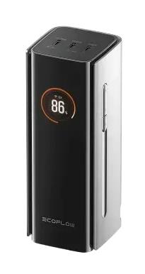 EcoFlow RAPID Pro 20 000 mAh jaudas banka 230 W ar 3× USB-C pieslēgvietām