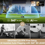 MOVA LiDAX Ultra 1600 robotizētais zāles pļāvējs, 1600 m², 3D LiDAR