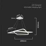 SUPERACTION_48W(5150Lm) LED TRIAC диммируемый потолочный светильник, IP20, V-TAC, теплый белый 3000K