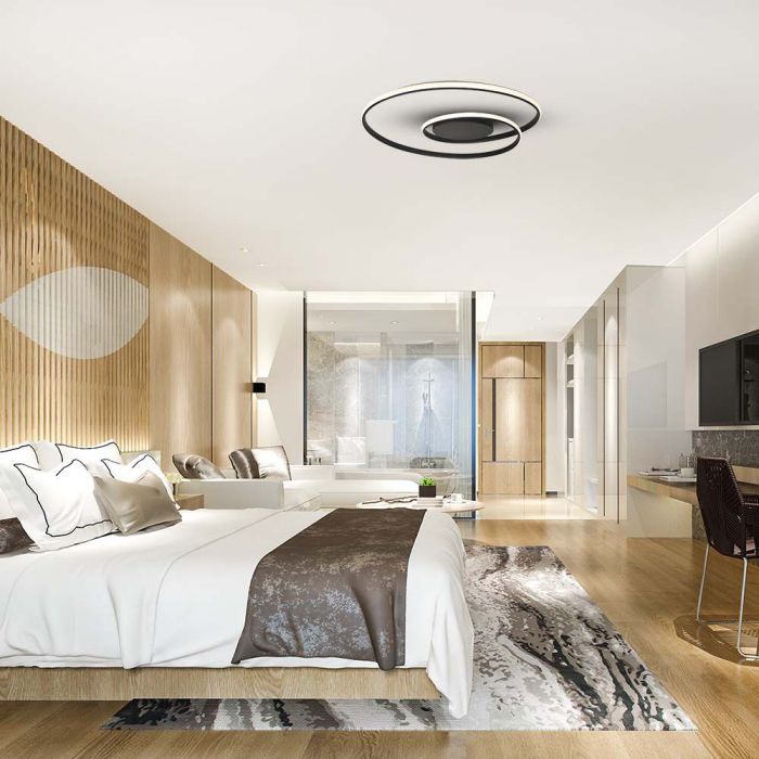 SUPERAKCIJA_50W(5150Lm) LED dizaina gaismeklis, IP20, V-TAC, melns,  620x620x100mm, TRIAC dimmējams, neitrāli balta gaisma 4000K