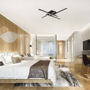 SUPERACTION_38W(4100Lm) светодиодный дизайнерский светильник, IP20, V-TAC, металл, черный, 850x850xH105mm, нейтральный белый 4000K