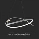 SUPERAKCIJA_48W(5150Lm) LED dizaina gaismeklis, IP20, V-TAC, balts, TRIAC dimmējams, 900x1200mm, silti balta gaisma 3000K