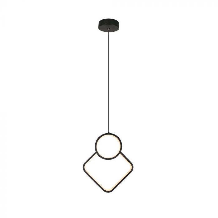 12W(1300Lm) LED design luminaire, IP20, V-TAC, metal, black, 280x1960mm, neutral white 4000K