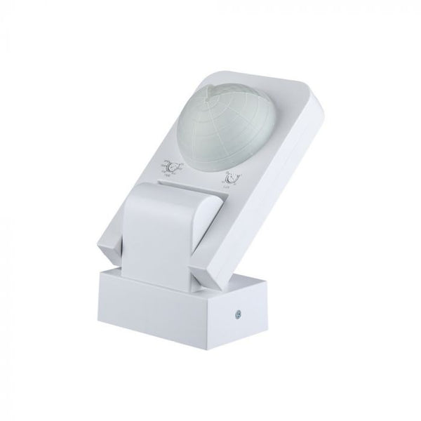 LED infrared motion sensor, white, Max 1000W LED, 360°, IP65, V-TAC