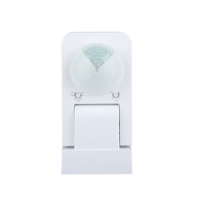 LED infrared motion sensor, white, Max 1000W LED, 360°, IP65, V-TAC