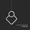 12W(1300Lm) LED-designarmatur, IP20, V-TAC, metall, vit, 280x1960mm, varmvitt ljus 3000K