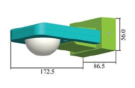 Infrared sensor, rotatable, black, adjustable time, LUX, Max 1000W LED, 360°, IP65, V-TAC