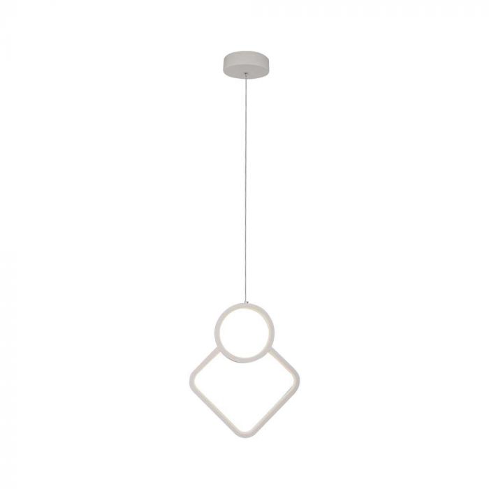 12W(1300Lm) LED-designarmatur, IP20, V-TAC, vit, 280x1960mm, neutralvit 4000K