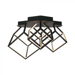 SUPERAKCIJA_46W(4900Lm) LED dizaina gaismeklis, V-TAC, IP20, melns,  64.5x55x42cm, silti balta gaisma 3000K