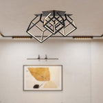 SUPERAKCIJA_46W(4900Lm) LED dizaina gaismeklis, V-TAC, IP20, melns,  64.5x55x42cm, silti balta gaisma 3000K