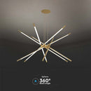 50W(4480Lm) LE design lamp, V-TAC, IP20, golden, warm white light 3000K