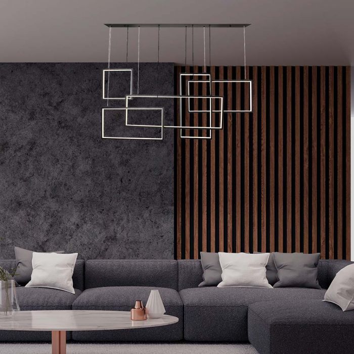 SUPERACTION_50W(4800Lm) LED-designarmatur, V-TAC, IP20, svart, varmvitt ljus 3000K