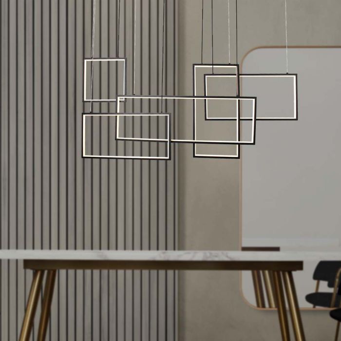 SUPERACTION_50W(4800Lm) LED-designarmatur, V-TAC, IP20, svart, varmvitt ljus 3000K