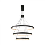 50W(4900Lm) LED dizaina gaismeklis, V-TAC, IP20, melns, silti balta gaisma 3000K