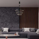 50W(4900Lm) LED dizaina gaismeklis, V-TAC, IP20, melns, silti balta gaisma 3000K