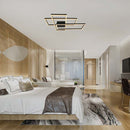 50W(5010Lm) LED dizaina gaismeklis, V-TAC, IP20, melns,  905x670x100mm, silti balta gaisma 3000K