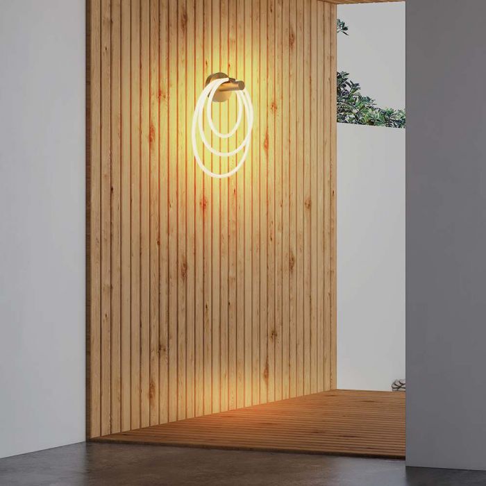 36W(3940Lm) LED decorative wall lamp, V-TAC, IP20, gold color, warm white light 3000K