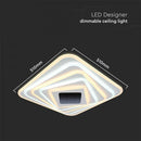 150W(15500Lm) 3IN1 LED SMART dekoratīvs griestu gaismeklis, dimmējams, ar tālvadības pulti, 50x50x7CM