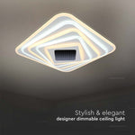 150W(15500Lm) 3IN1 LED SMART dekoratīvs griestu gaismeklis, dimmējams, ar tālvadības pulti, 50x50x7CM