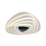 120W(12800Lm) 3IN1 LED SMART Dekorativ takplafond, dimbar, med fjärrkontroll, 51x50x7CM