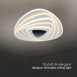 120W(12800Lm) 3IN1 LED SMART Dekorativ takplafond, dimbar, med fjärrkontroll, 51x50x7CM