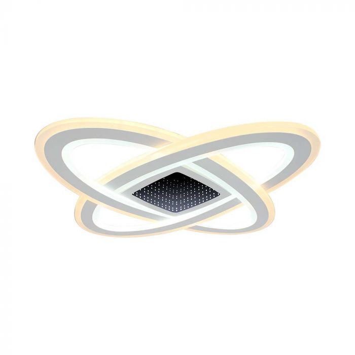 _Piegāde 10 dienas_ 130W(13600Lm) 3IN1 LED SMART dekoratīvs griestu gaismeklis, dimmējams, ar tālvadības pulti, 62x62CM