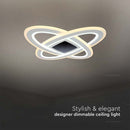 _Piegāde 10 dienas_ 130W(13600Lm) 3IN1 LED SMART dekoratīvs griestu gaismeklis, dimmējams, ar tālvadības pulti, 62x62CM