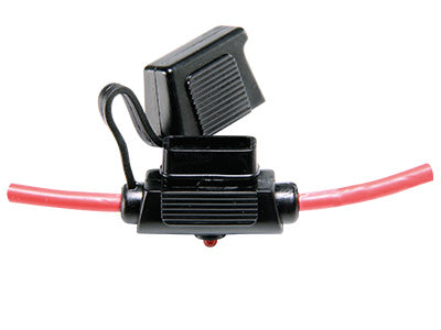 1× GM Mini drošinātāja turētājs, šļakizturīgs, ar LED un vadiem