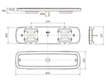 10-30V LED majakapaneel, IP67, ECE R65 klass 2, ECE R10, CISPR klass 3.