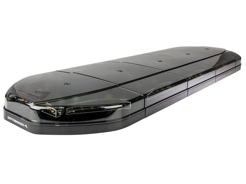 10-30V OPTIBEAM LED flashing light, black, IP67, ECE R10, R65 class 2., 1000.00 x 300.00 x 59.00mm, yellow light, 3 years warranty