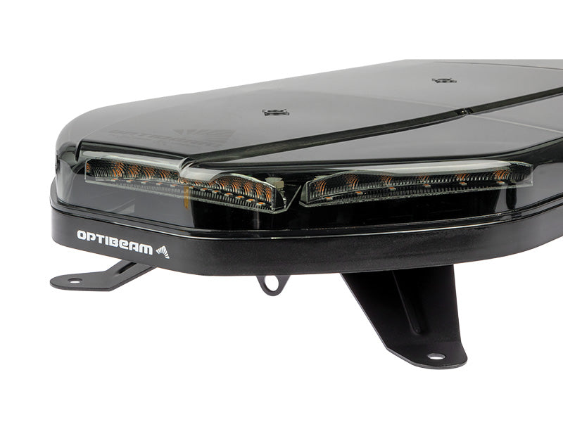 10-30V OPTIBEAM LED bākuguns, melna, IP67, ECE R10, R65 class 2., 1000.00 x 300.00 x 59.00mm, dzeltena gaisma, garantija 3 gadi