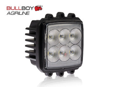 BULLBOY 60W (6000lm) LED Darba lukturis, CISPR25 Class 4, ECE R10, auksti balta gaisma 5000K