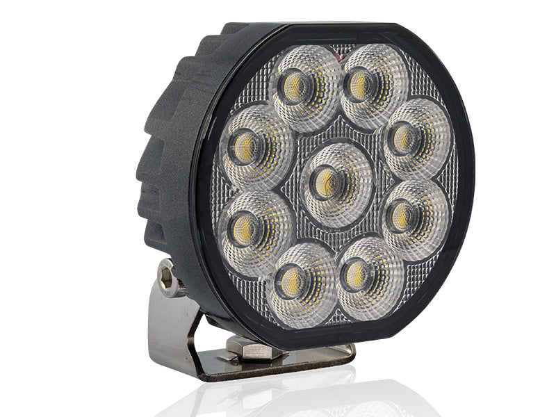 BULLPRO 9-32V 8100Lm LED darba lukturis, IP68, 2-pin DT,R23, R10, 109.00 x 101.00 x 45.00mm, apaļš, auksti balta gaisma 5000K