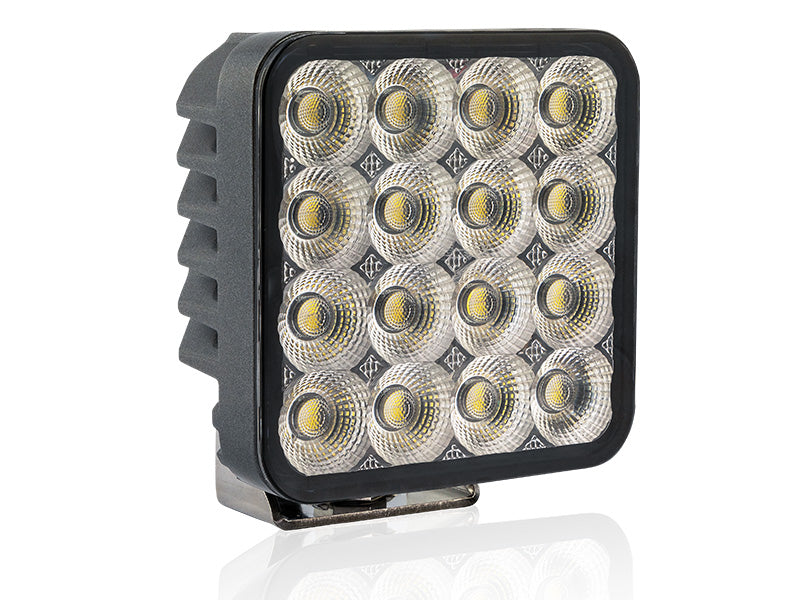 BULLPRO SPECTRUM SQUARE 96 9-32V 64 LED darba lukturis, IP68, 14400Lm, R10, 112.00 x 112.00 x 55.00mm, auksti balta gaisma 5000K