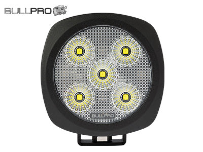 BULLPRO 9-32V 100W(8900Lm) LED darba lukturis, apaļš, vads 2m, 113.00 x 113.00 x 76.40mm, IP68, R10 CISPR25 class3,, auksti balta gaisma 6000K