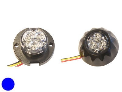 12-24V LED horisontaalne indikaatorlamp, sinine, ECE R10