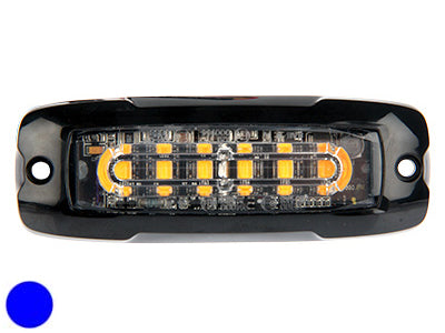 12-24V LED horisontell indikatorlampa, blå, ECE R65 (XA1), ECE R10-05 (EMC)