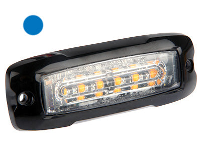 12-24V LED horisontell indikatorlampa, blå, ECE R65 (XA1), ECE R10-05 (EMC)