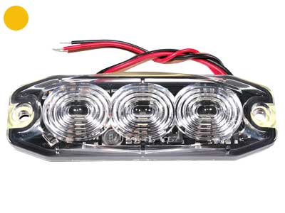 Stroboskopljus, gult Spänning: 12-24V