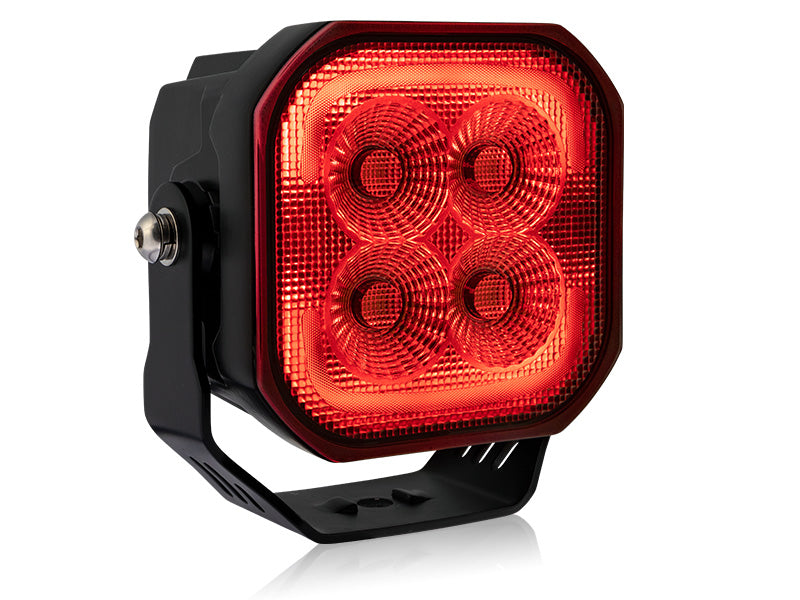 12-48V 7700 Lm BULPRO BULLY 6000 LED-arbetslampa, fyrkantig, IP67/IP69, 114,00 x 114,00 x 97,00mm, kallvitt ljus 5500K