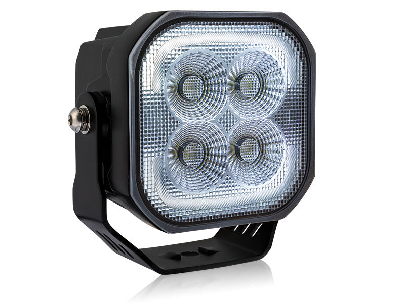 12-48V 7700 Lm BULPRO BULLY 6000 LED-arbetslampa, fyrkantig, IP67/IP69, 114,00 x 114,00 x 97,00mm, kallvitt ljus 5500K