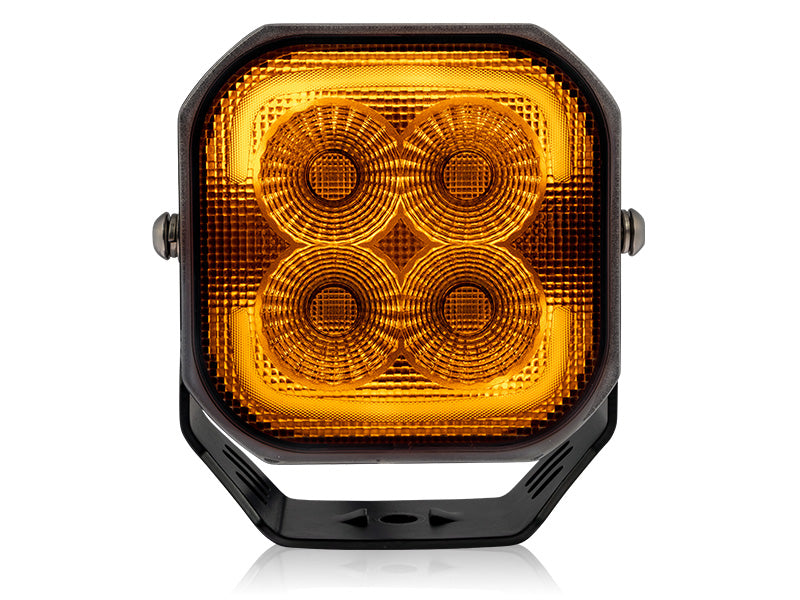 12-48V 7700 Lm BULPRO BULLY 6000 LED-arbetslampa, fyrkantig, IP67/IP69, 114,00 x 114,00 x 97,00mm, kallvitt ljus 5500K