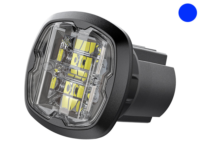 Axixtech 12-24V 10W CR06-W LED hoiatuslamp, sinine