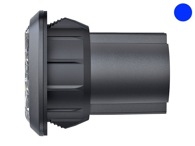 Axixtech 12-24V 10W CR06-W LED warning light, blue