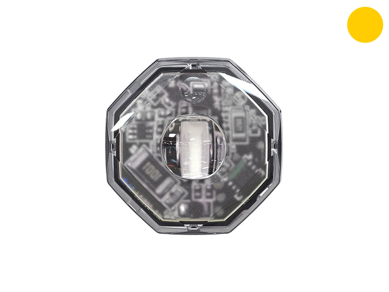 Axixtech OF01 Светодиодный сигнальный фонарь, желтый, 12–24 В, 1,62 Вт, IP67/IP69K
