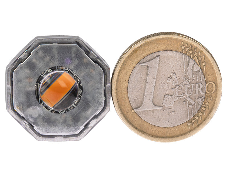 Axixtech OF01 LED brīdinājuma lukturis, dzeltens, 12–24 V, 1,62 W, IP67/IP69K