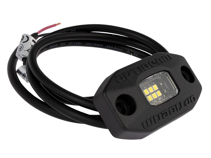 OPTIBEAM ROCK 6 LED Work Light, 590 lm, IP68, ECE R10, 3-year warranty, 1-meter cable