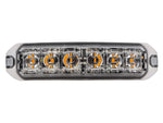 OPTIBEAM Flex LM6 — желтый гибкий светодиодный сигнальный фонарь, 12–24 В, 6 светодиодов, IP67