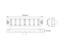 OPTIBEAM Flex LM6 dzeltens elastīgs LED brīdinājuma lukturis, 12–24 V, 6 LED, IP67