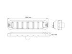 12-24V OPTIBEAM FLEX LM6 6 LED darba lukturis, IP67, ECE R65 Class 2, ECE R10, SAE J595 Cl.1, SAE J845 Cl.1, CISPR25 Cl.3, CA13, zils
